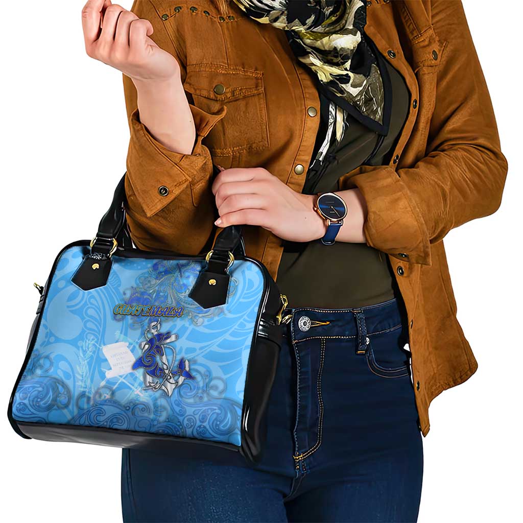 Ocean Spirit of Guatemala Shoulder Handbag Anchored in Guatemalan Pride - Aussie Hoodie