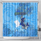 Ocean Spirit of Guatemala Shower Curtain Anchored in Guatemalan Pride - Aussie Hoodie