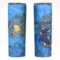 Ocean Spirit of Guatemala Skinny Tumbler Anchored in Guatemalan Pride - Aussie Hoodie