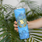 Ocean Spirit of Guatemala Skinny Tumbler Anchored in Guatemalan Pride - Aussie Hoodie