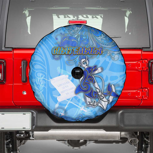 Ocean Spirit of Guatemala Spare Tire Cover Anchored in Guatemalan Pride - Aussie Hoodie