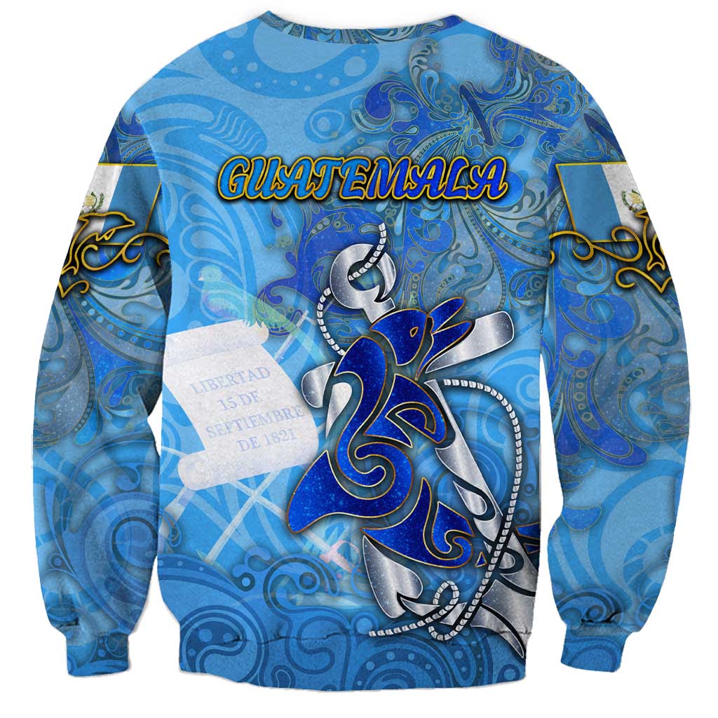 Ocean Spirit of Guatemala Sweatshirt Anchored in Guatemalan Pride - Aussie Hoodie