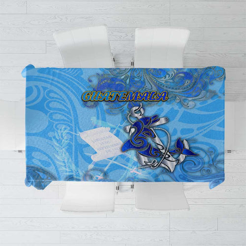 Ocean Spirit of Guatemala Tablecloth Anchored in Guatemalan Pride - Aussie Hoodie