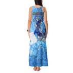 Ocean Spirit of Guatemala Tank Maxi Dress Anchored in Guatemalan Pride - Aussie Hoodie