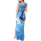 Ocean Spirit of Guatemala Tank Maxi Dress Anchored in Guatemalan Pride - Aussie Hoodie