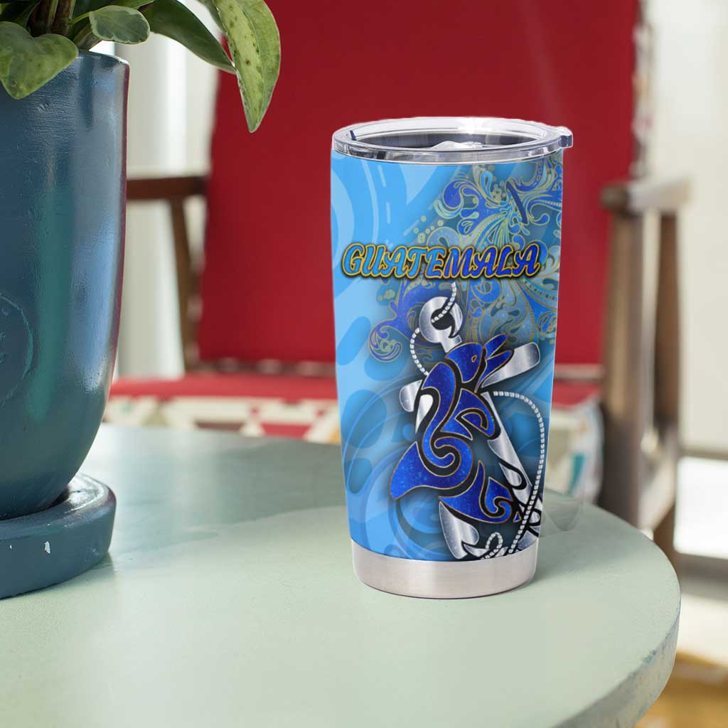 Ocean Spirit of Guatemala Tumbler Cup Anchored in Guatemalan Pride - Aussie Hoodie