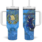 Ocean Spirit of Guatemala Tumbler With Handle Anchored in Guatemalan Pride - Aussie Hoodie
