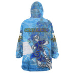 Ocean Spirit of Guatemala Wearable Blanket Hoodie Anchored in Guatemalan Pride - Aussie Hoodie