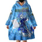 Ocean Spirit of Guatemala Wearable Blanket Hoodie Anchored in Guatemalan Pride - Aussie Hoodie