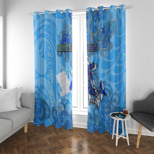 Ocean Spirit of Guatemala Window Curtain Anchored in Guatemalan Pride - Aussie Hoodie