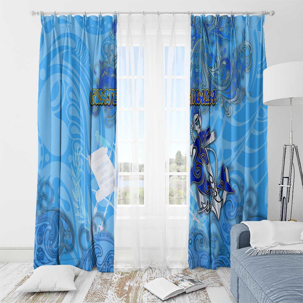 Ocean Spirit of Guatemala Window Curtain Anchored in Guatemalan Pride - Aussie Hoodie