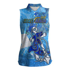 Ocean Spirit of Guatemala Women Sleeveless Polo Shirt Anchored in Guatemalan Pride - Aussie Hoodie