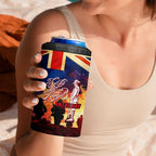 Australia ANZAC Day 4 in 1 Can Cooler Tumbler Let We Forget - Tribute Art with Soldiers and Poppies