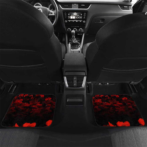 Australia ANZAC Day Car Mats Let We Forget - Tribute Art with Soldiers and Poppies