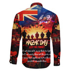 Australia ANZAC Day Family Matching Puletasi and Hawaiian Shirt Let We Forget - Tribute Art with Soldiers and Poppies