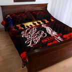 Australia ANZAC Day Quilt Bed Set Let We Forget - Tribute Art with Soldiers and Poppies