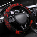 Australia ANZAC Day Steering Wheel Cover Let We Forget - Tribute Art with Soldiers and Poppies
