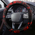 Australia ANZAC Day Steering Wheel Cover Let We Forget - Tribute Art with Soldiers and Poppies