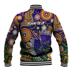 Personalised Indigenous Naidoc Week 2025 Baseball Jacket Aboriginal and Torres Strait Islands Dhari Mask