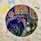 Indigenous Naidoc Week 2025 Beach Blanket Aboriginal and Torres Strait Islands Dhari Mask
