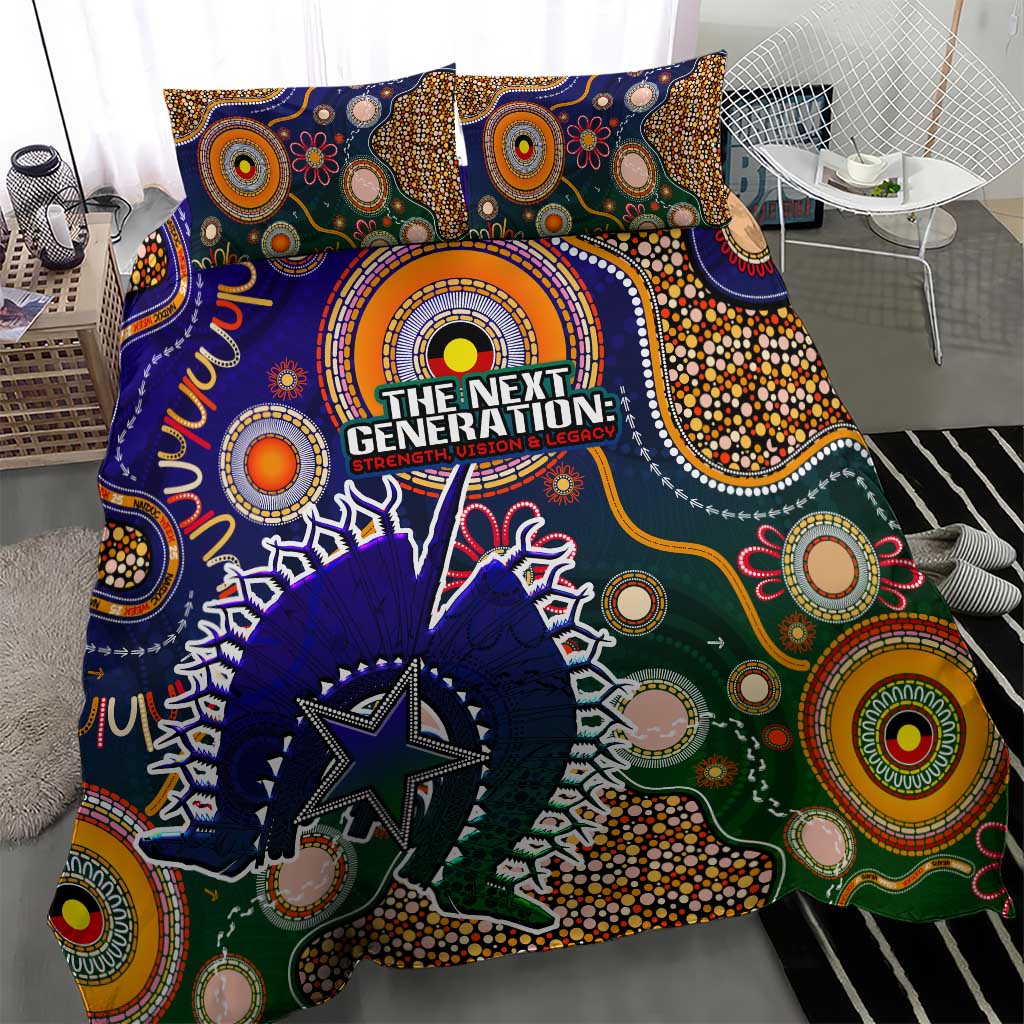 Indigenous Naidoc Week 2025 Bedding Set Aboriginal and Torres Strait Islands Dhari Mask