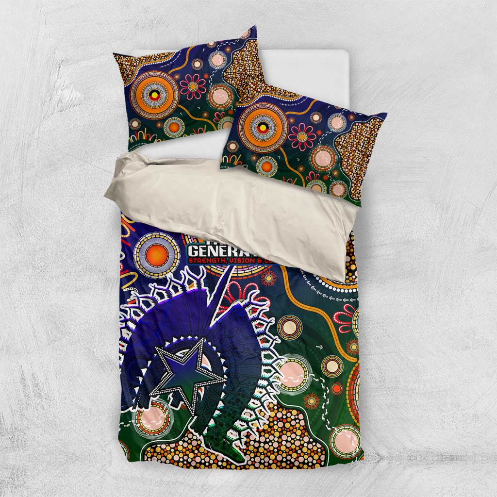 Indigenous Naidoc Week 2025 Bedding Set Aboriginal and Torres Strait Islands Dhari Mask
