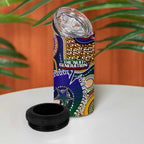Indigenous Naidoc Week 2025 4 in 1 Can Cooler Tumbler Aboriginal and Torres Strait Islands Dhari Mask