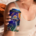 Indigenous Naidoc Week 2025 4 in 1 Can Cooler Tumbler Aboriginal and Torres Strait Islands Dhari Mask