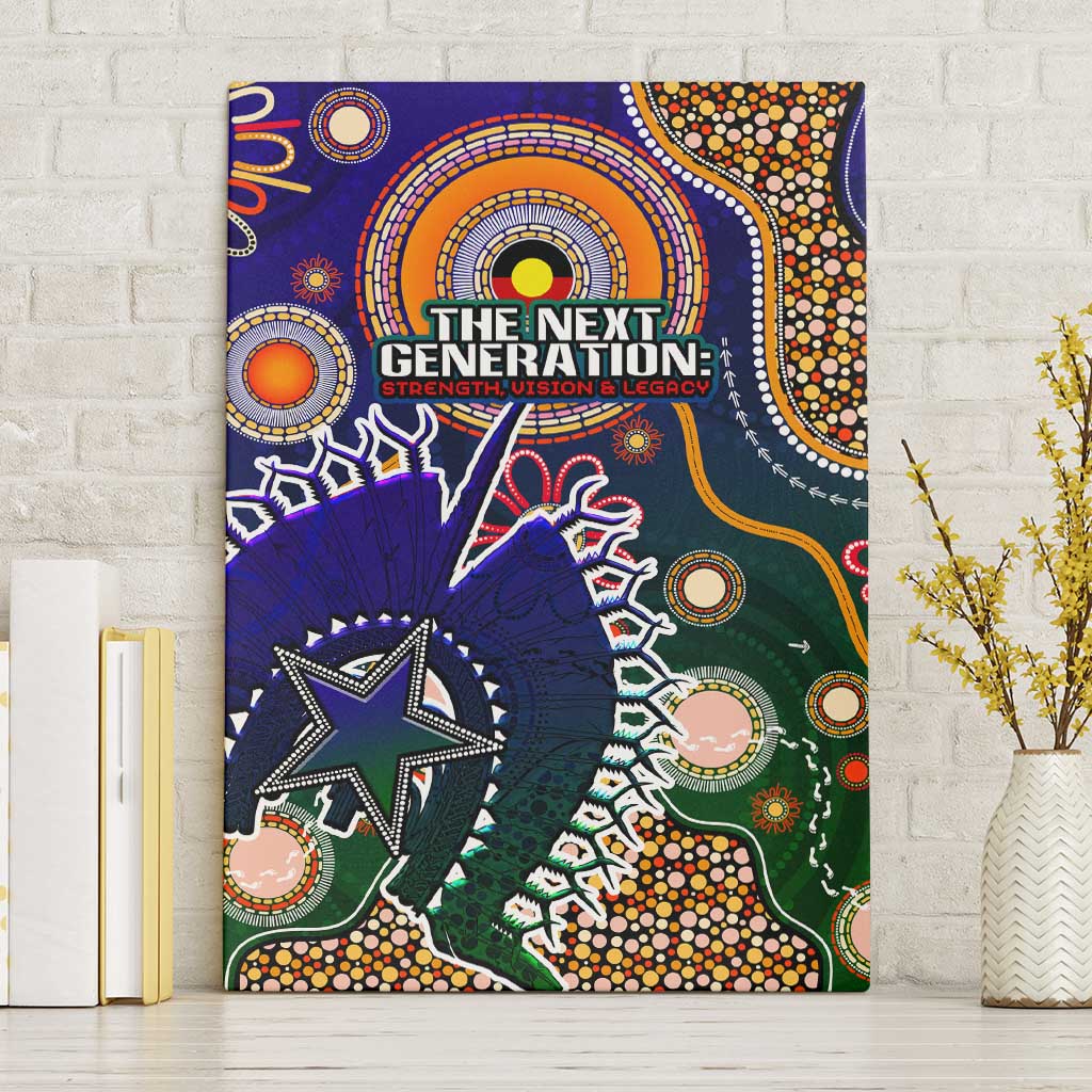 Indigenous Naidoc Week 2025 Canvas Wall Art Aboriginal and Torres Strait Islands Dhari Mask