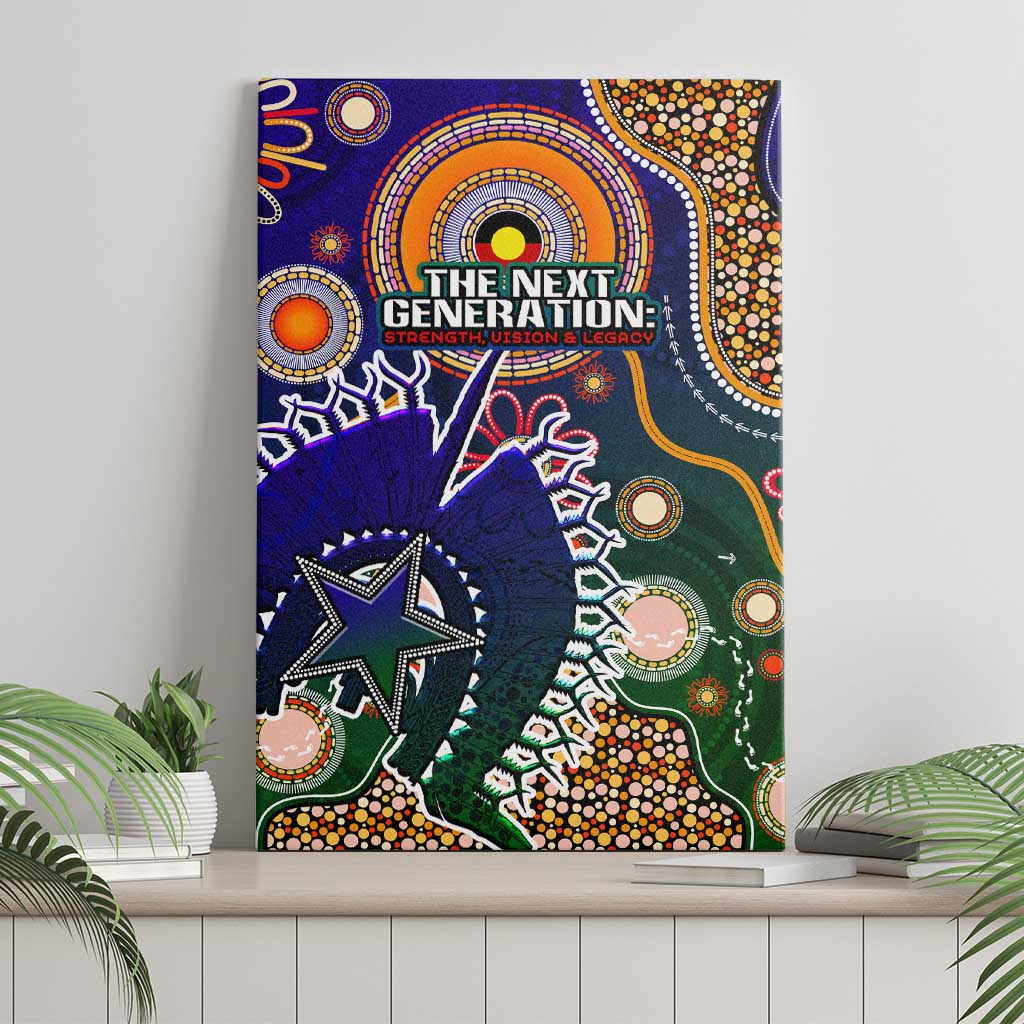 Indigenous Naidoc Week 2025 Canvas Wall Art Aboriginal and Torres Strait Islands Dhari Mask