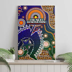 Indigenous Naidoc Week 2025 Canvas Wall Art Aboriginal and Torres Strait Islands Dhari Mask