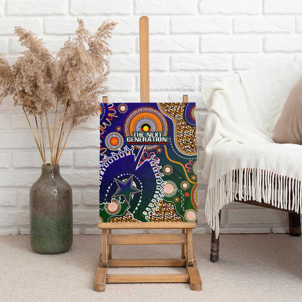 Indigenous Naidoc Week 2025 Canvas Wall Art Aboriginal and Torres Strait Islands Dhari Mask