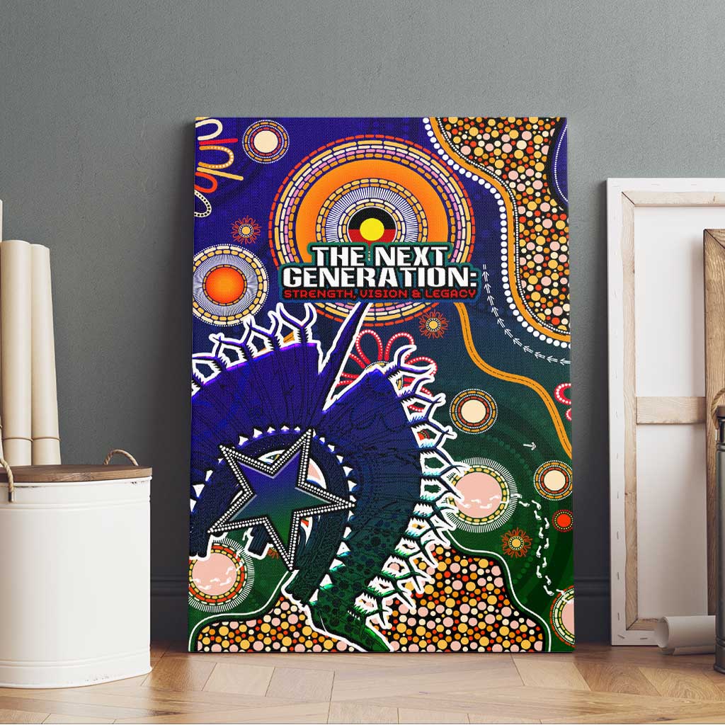 Indigenous Naidoc Week 2025 Canvas Wall Art Aboriginal and Torres Strait Islands Dhari Mask