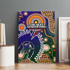 Indigenous Naidoc Week 2025 Canvas Wall Art Aboriginal and Torres Strait Islands Dhari Mask