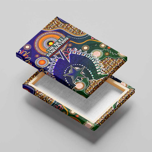 Indigenous Naidoc Week 2025 Canvas Wall Art Aboriginal and Torres Strait Islands Dhari Mask