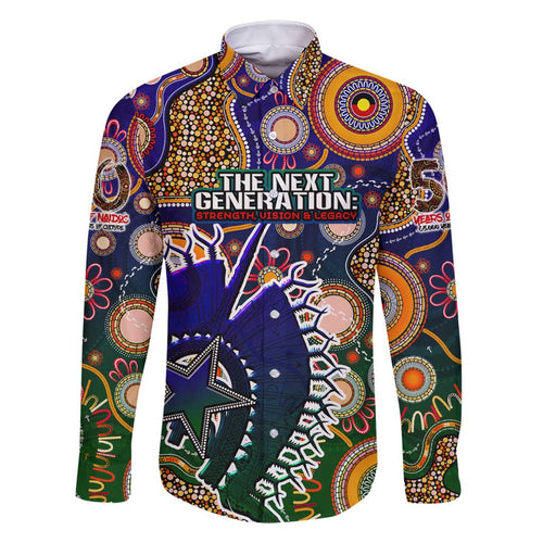 Personalised Indigenous Naidoc Week 2025 Family Matching Mermaid Dress and Hawaiian Shirt Aboriginal and Torres Strait Islands Dhari Mask