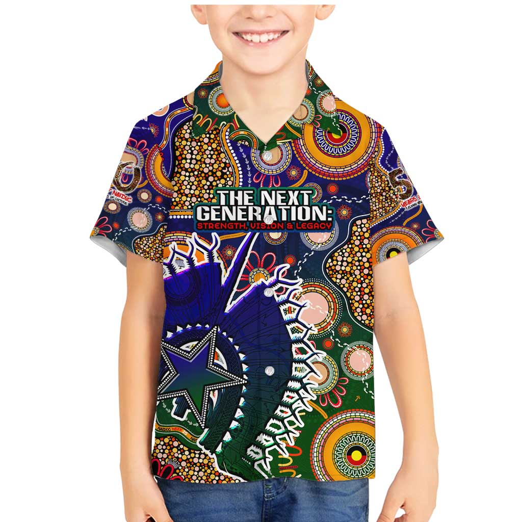 Personalised Indigenous Naidoc Week 2025 Family Matching Mermaid Dress and Hawaiian Shirt Aboriginal and Torres Strait Islands Dhari Mask
