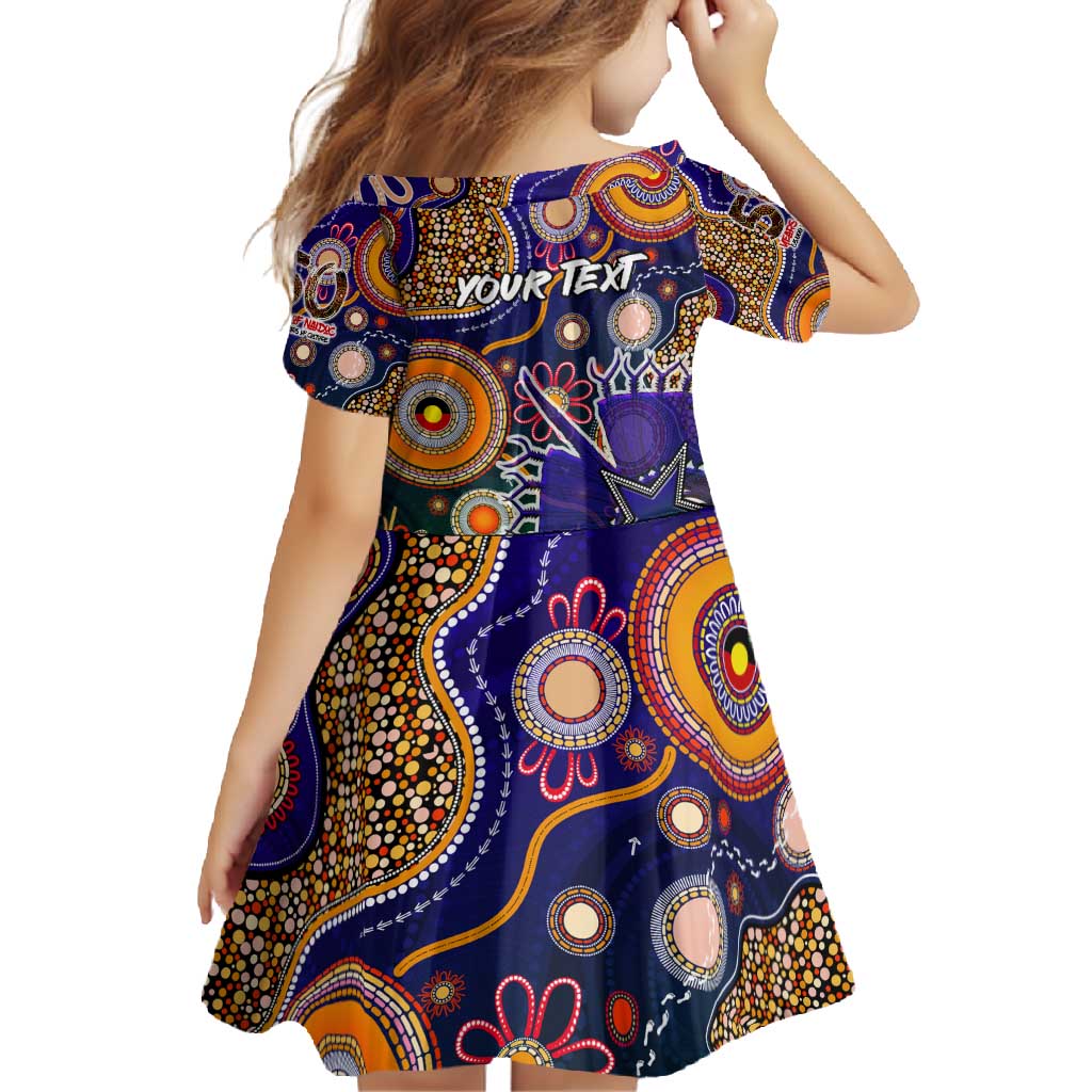 Personalised Indigenous Naidoc Week 2025 Family Matching Short Sleeve Bodycon Dress and Hawaiian Shirt Aboriginal and Torres Strait Islands Dhari Mask
