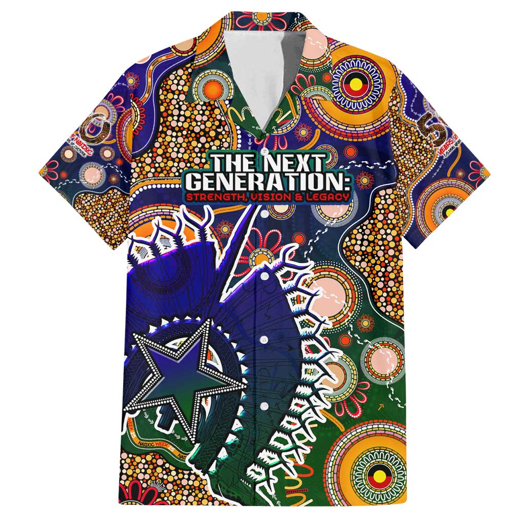 Personalised Indigenous Naidoc Week 2025 Family Matching Tank Maxi Dress and Hawaiian Shirt Aboriginal and Torres Strait Islands Dhari Mask