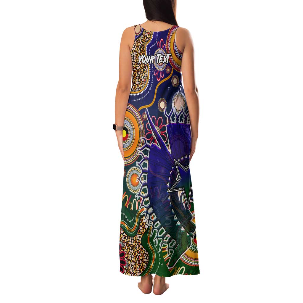 Personalised Indigenous Naidoc Week 2025 Family Matching Tank Maxi Dress and Hawaiian Shirt Aboriginal and Torres Strait Islands Dhari Mask