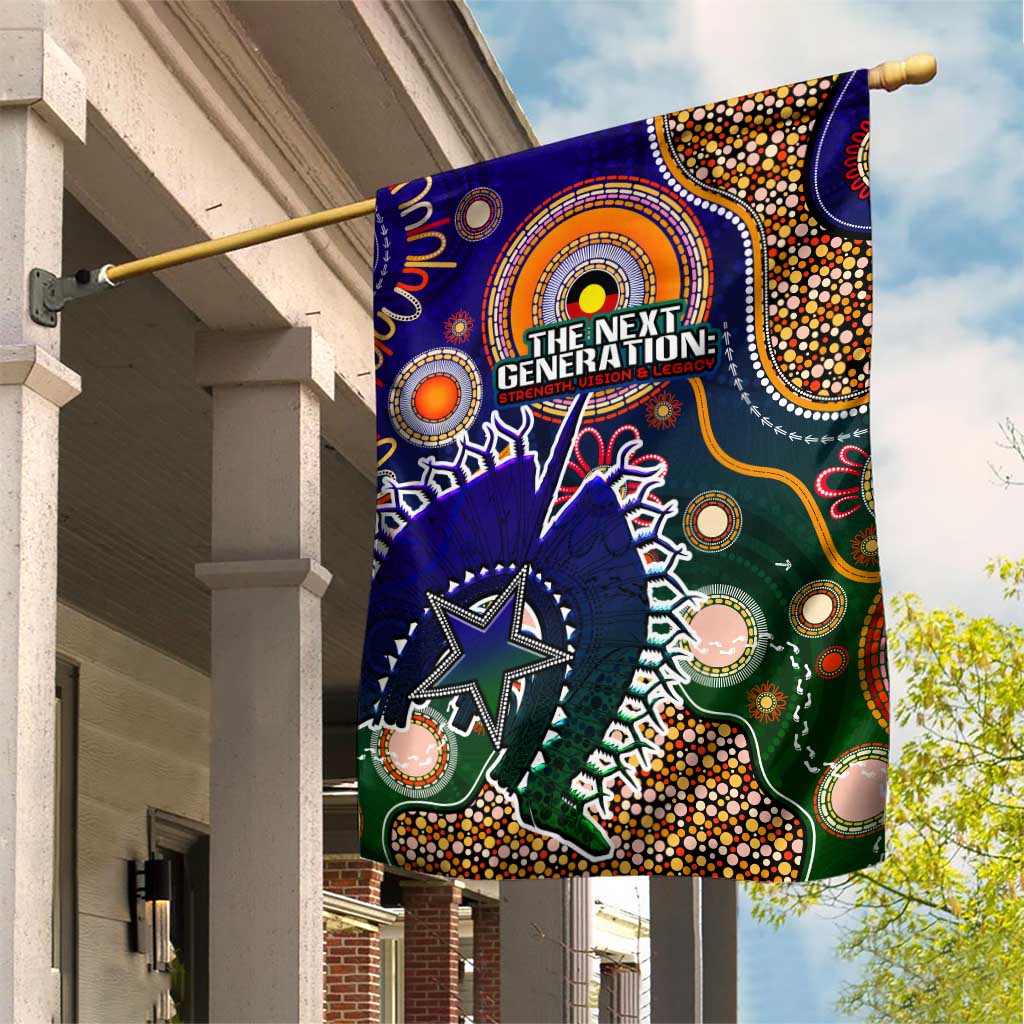 Indigenous Naidoc Week 2025 Garden Flag Aboriginal and Torres Strait Islands Dhari Mask