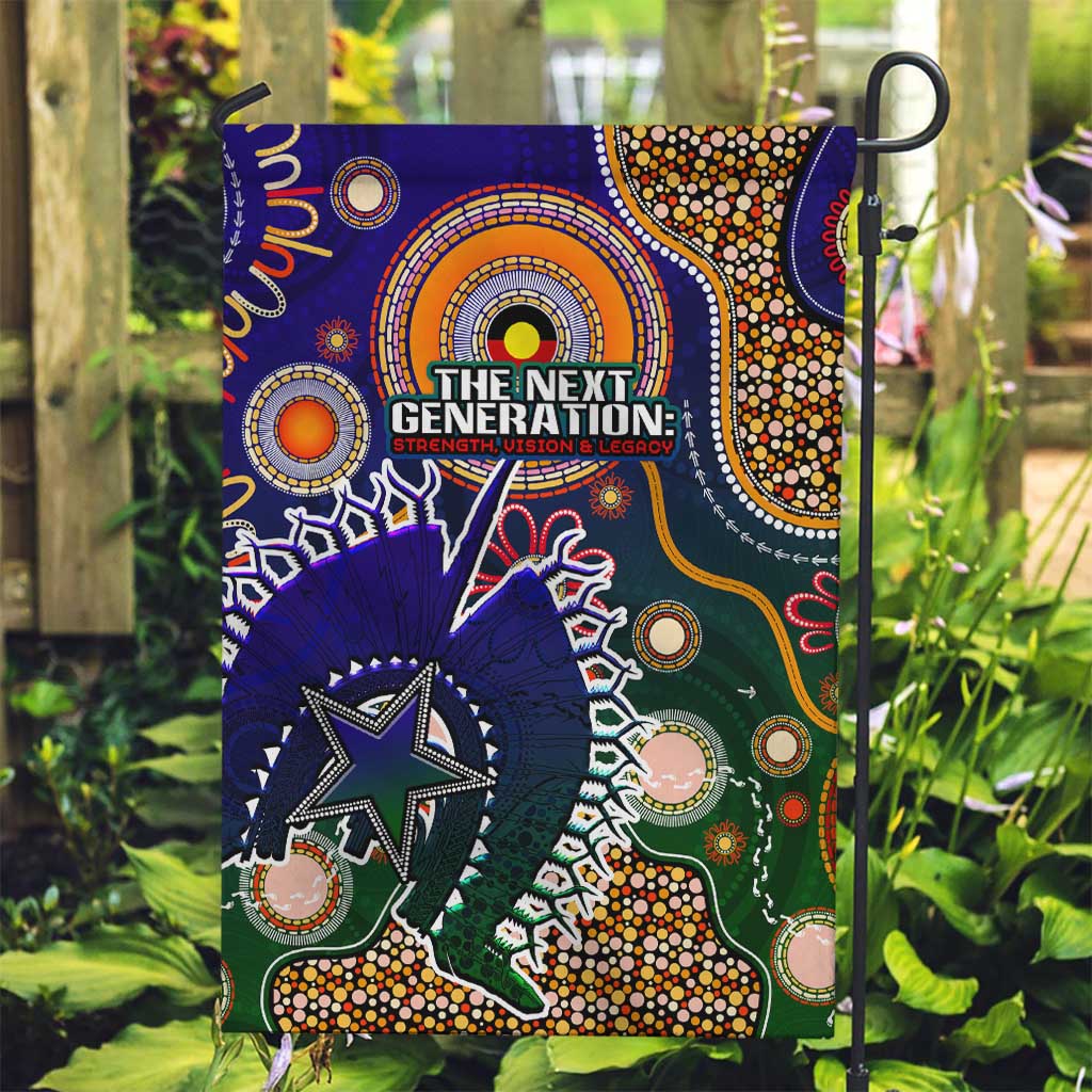 Indigenous Naidoc Week 2025 Garden Flag Aboriginal and Torres Strait Islands Dhari Mask
