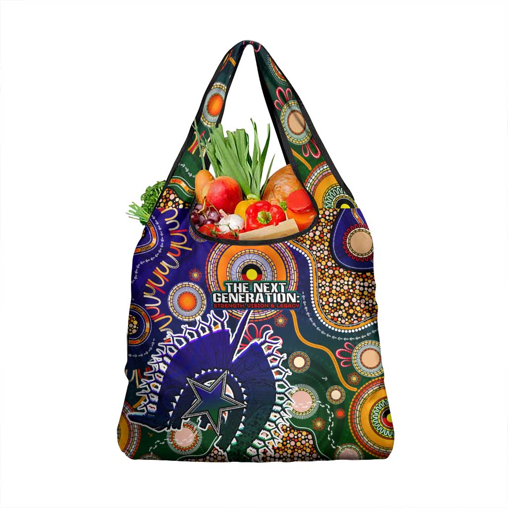 Indigenous Naidoc Week 2025 Grocery Bag Aboriginal and Torres Strait Islands Dhari Mask