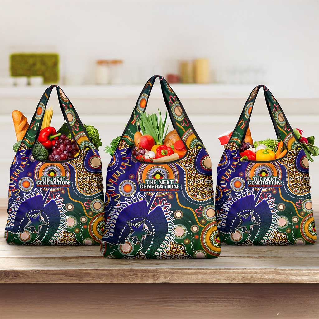 Indigenous Naidoc Week 2025 Grocery Bag Aboriginal and Torres Strait Islands Dhari Mask