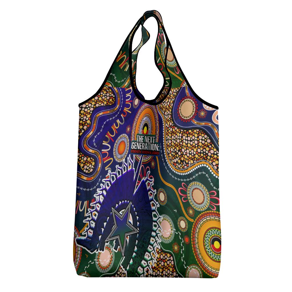 Indigenous Naidoc Week 2025 Grocery Bag Aboriginal and Torres Strait Islands Dhari Mask