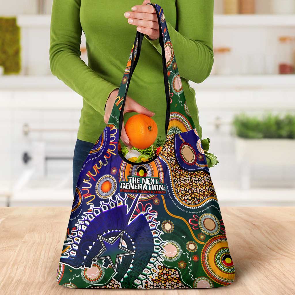 Indigenous Naidoc Week 2025 Grocery Bag Aboriginal and Torres Strait Islands Dhari Mask