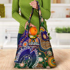 Indigenous Naidoc Week 2025 Grocery Bag Aboriginal and Torres Strait Islands Dhari Mask