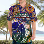 Personalised Indigenous Naidoc Week 2025 Hawaiian Shirt Aboriginal and Torres Strait Islands Dhari Mask