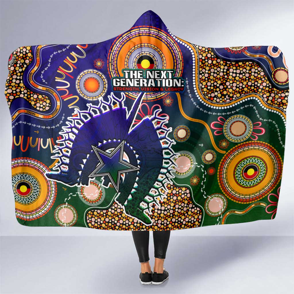 Indigenous Naidoc Week 2025 Hooded Blanket Aboriginal and Torres Strait Islands Dhari Mask
