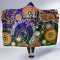 Indigenous Naidoc Week 2025 Hooded Blanket Aboriginal and Torres Strait Islands Dhari Mask
